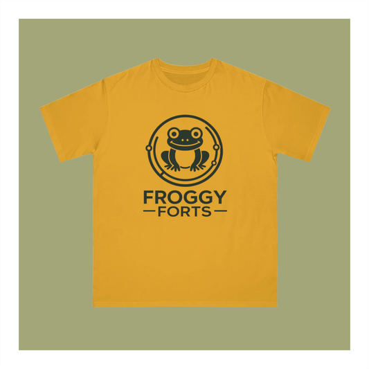 Froggy Forts Logo T-Shirt - 100% Organic Cotton (6 Colors Available)