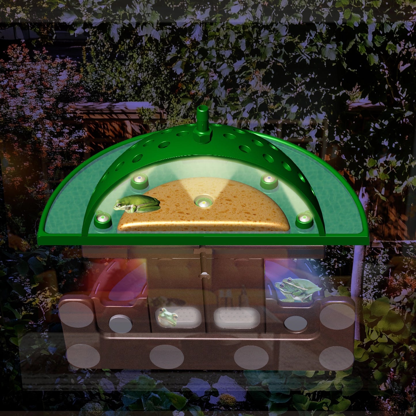 The Frog Fortress: Window/Wall-Mounted Version